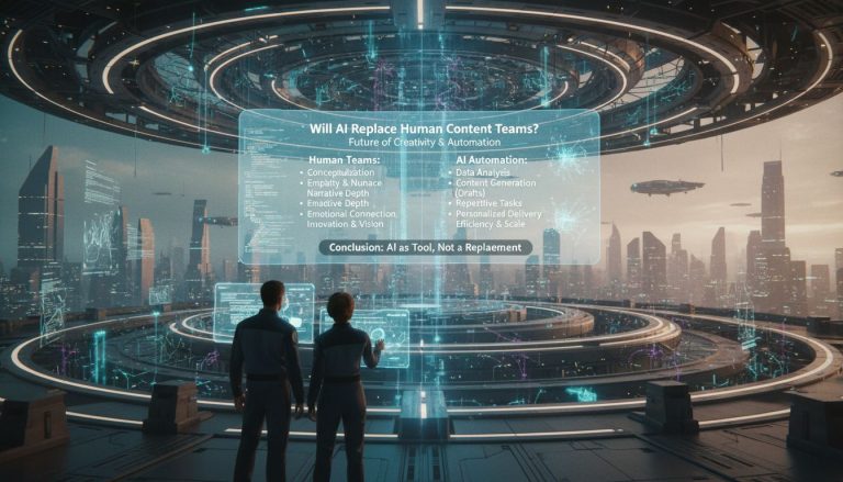 Will AI Replace Human Content Teams? Future of Creativity & Automation