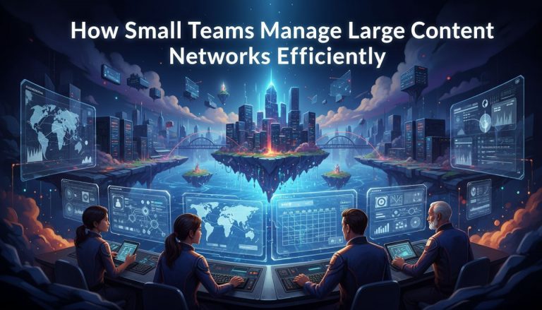 How Small Teams Manage Large Content Networks Efficiently