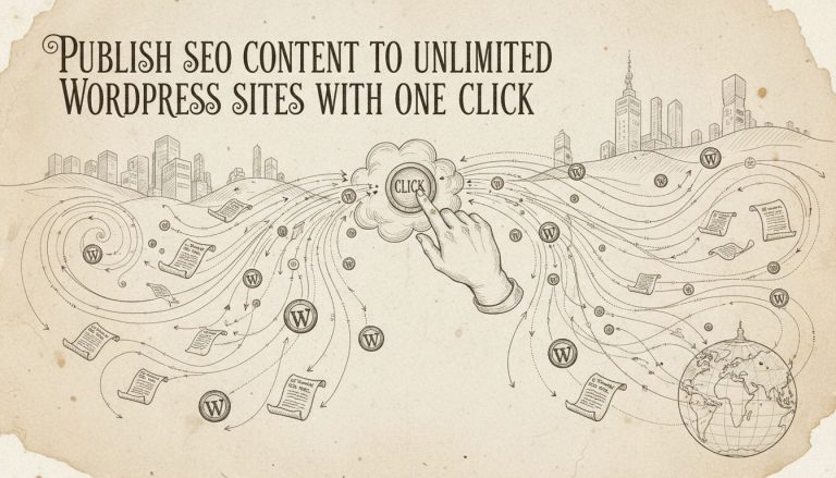Publish SEO Content to Unlimited WordPress Sites with One Click