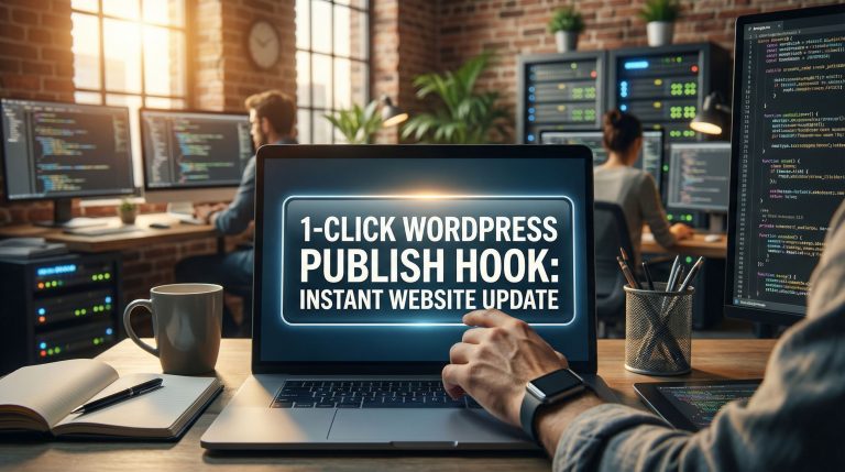 1-Click WordPress Publish Hook: Instant Website Update