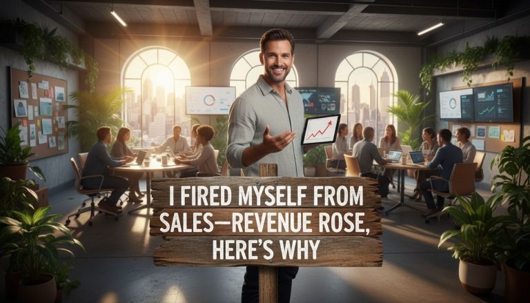 I Fired Myself From Sales—Revenue Rose, Here’s Why