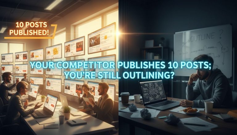 Your Competitor Publishes 10 Posts; You’re Still Outlining?