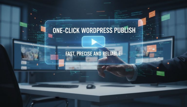 One-Click WordPress Publish: Fast, Precise, and Reliable