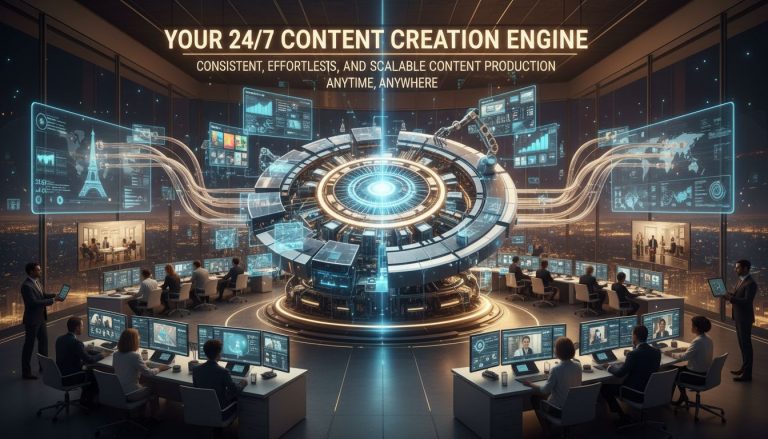 24/7 Content-Produktionsmaschine: Effizient, Skalierbar, Überall, Immer Verfügbar