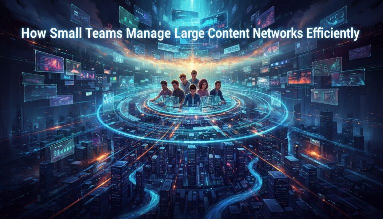 How Small Teams Manage Large Content Networks Efficiently