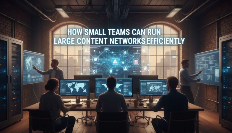 How Small Teams Run Large Content Networks Efficiently