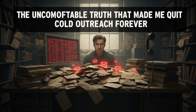 The Uncomfortable Truth That Pushed Me to Quit Cold Outreach Forever