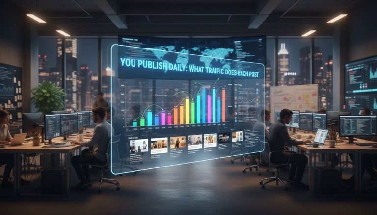 You Publish Daily: What Traffic Does Each Post