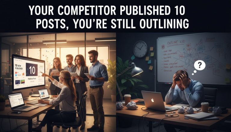 Your Competitor Published 10 Posts, You’re Still Outlining