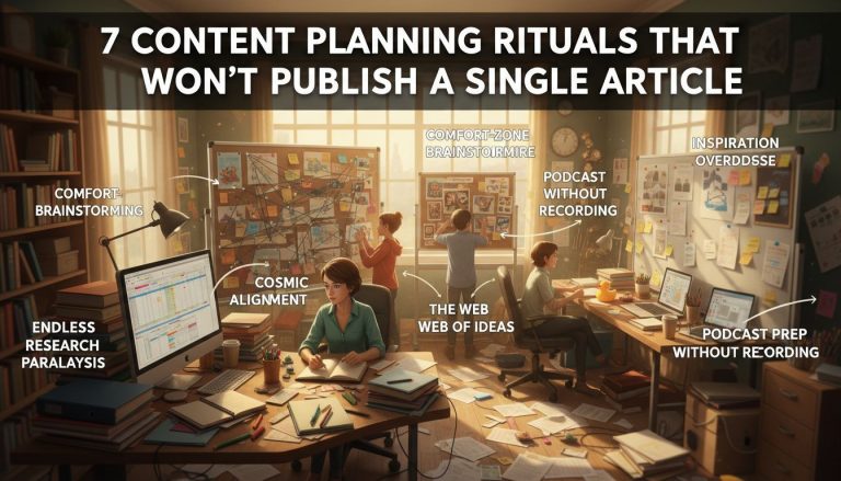 Professional content planning rituals focusing on SEO-ready client publishing workflow