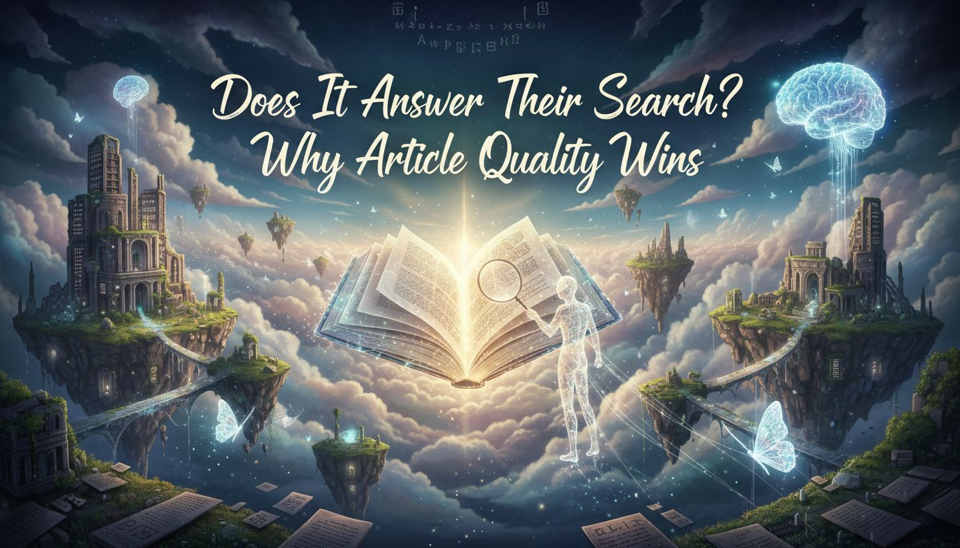 Clear, helpful article showing a reader searching and comparing quality versus process